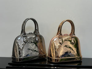 LV M26335 Louis Vuitton Alma BB Bag Silver Black - Default Title - View 8