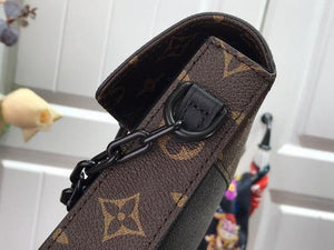 LV M30583 Louis Vuitton Pochette Voyage Steamer Bag Black - luxibagsmall