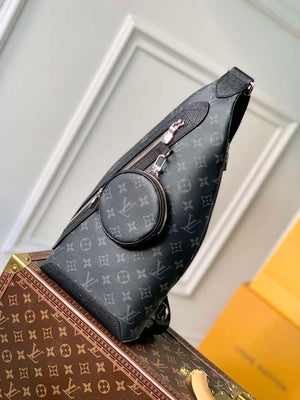 LV M30936 Louis Vuitton Duo Sling Bag Black - Default Title - View 1