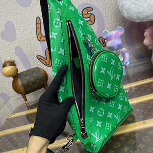 LV M31000 Louis Vuitton Duo Sling Bag Green - Default Title - View 9