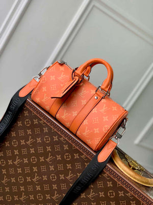 LV M31044 Louis Vuitton Keepall Bandouliere 25 Bag Tangerine - Default Title - View 1