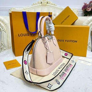 LV M40302 Louis Vuitton Alma BB Epi Handbag Nude with beige - Default Title - View 2