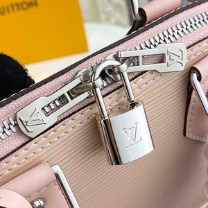 LV Louis Vuitton Alma BB Epi Handbag M40302 Nude with beige and Gray - Default Title - View 7