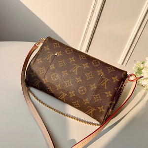 LV M40718 Louis Vuitton Favorite Mm M40717 Handbag Monogram Canvas - luxibagsmall