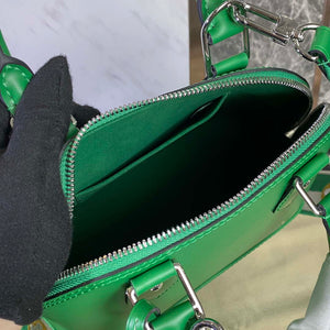 LV M40862 Louis Vuitton Alma BB Epi Handbag Green - Default Title - View 9