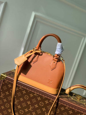 LV M40862 Louis Vuitton Alma BB Handbag Brown - Default Title - View 1
