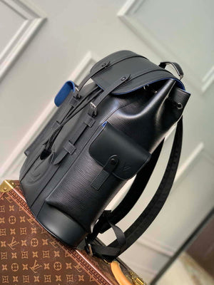 LV M41079 Louis Vuitton Christopher MM Epi Black - Default Title - View 3