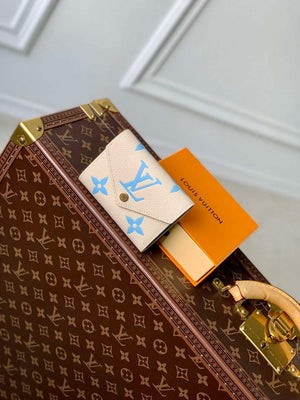 LV M41938 Louis Vuitton Victorine Wallet Blue - Default Title - View 1