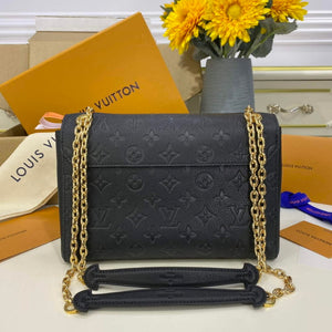 LV M44151 Louis Vuitton Vavin PM Shoulder Bag Black - Default Title - View 3