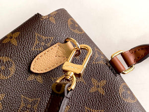 LV M44257 Louis Vuitton Marignan Messenger Top Handle Monogram M43960 Bag Apricot - Default Title - View 6