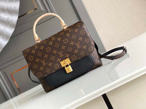 LV M44259 Louis Vuitton Marignan Messenger Top Handle Monogram M44257 Bag Black - Default Title - View 1