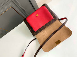 LV M44286 Louis Vuitton Marignan Messenger Top Handle M44259 Monogram Bag Red - Default Title - View 7