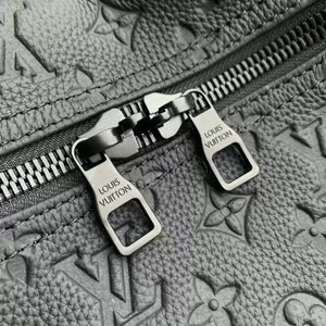 LV M44470 Louis Vuitton Keepall Bandouliere 50 Travel Bag Monogram taurillon leather Black - Default Title - View 3