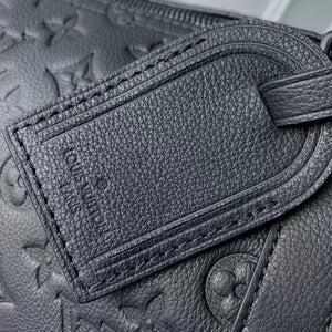 LV M44810 Louis Vuitton Keepall Bandouliere 50 Monogram shadow leather Black - Default Title - View 7