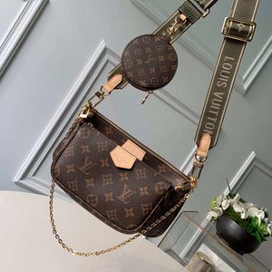 LV M44813 Louis Vuitton M44823 Multi Pochette Accessoires Bag Light Green - Default Title - View 1