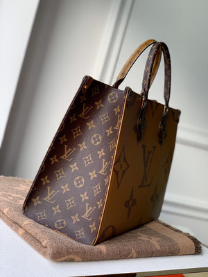 LV M45321 Louis Vuitton Onthego MM Bag M45320 Monogram and Monogram Reverse - Default Title - View 5