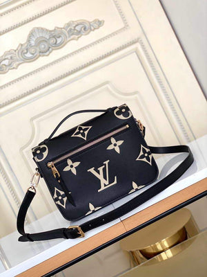 LV M45773 Louis Vuitton Pochette M¨¦tis M45596 Bag Black Beige - luxibagsmall