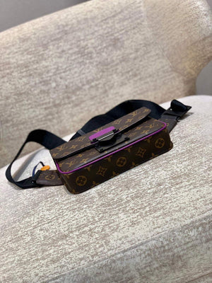 LV M45807 Louis Vuitton S Lock Sling Bag Purple - Default Title - View 4