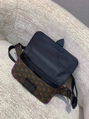 LV M45807 Louis Vuitton S Lock Sling Bag Purple - Default Title - View 5