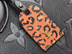 LV M45856 Louis Vuitton Neverfull MM Monogram Empreinte Leather M58525 Bag Black - Default Title - View 6