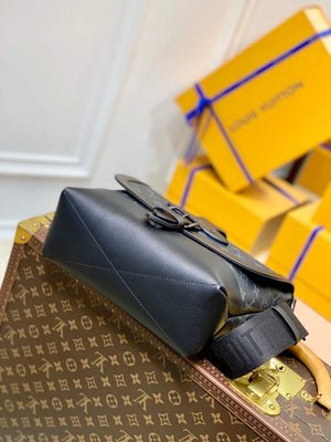 LV M45911 Louis Vuitton Saumur Messenger Black - Default Title - View 4