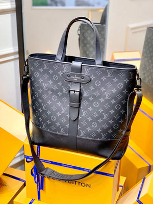 LV M45914 Louis Vuitton Saumur Tote Black - Default Title - View 1