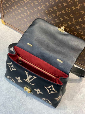 LV M45978 Louis Vuitton Madeleine MM Bicolor Monogram Empreinte Leather Black - Default Title - View 8