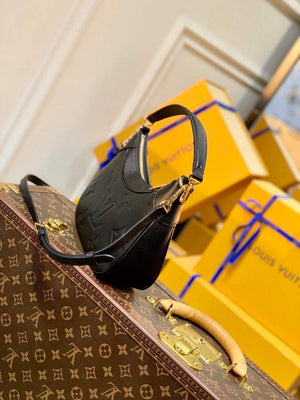 LV M46002 Louis Vuitton Bagatelle Mini Hobo Handbag Black - Default Title - View 2