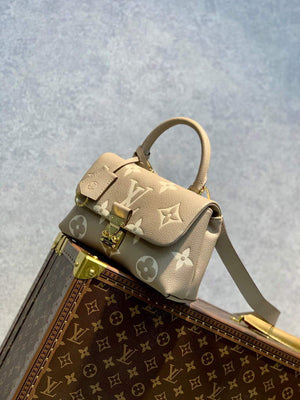 LV M46008 Louis Vuitton Madeleine BB Handbag Monogram Empreinte Leather - Default Title - View 3