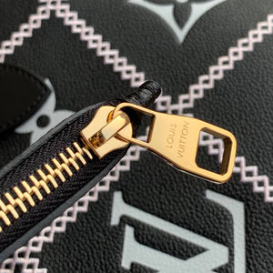 LV M46040 Louis Vuitton Neverfull MM Tote Monogram Bag M46039 Black - Default Title - View 6