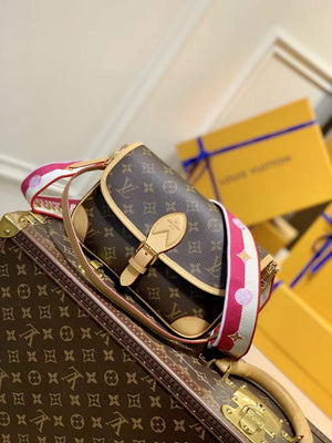 LV M46049 Louis Vuitton Diane Monogram M45985 Bag Pink - Default Title - View 1