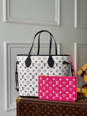 LV M46103 Louis Vuitton Neverfull MM Tote Bag M46102 - Default Title - View 2