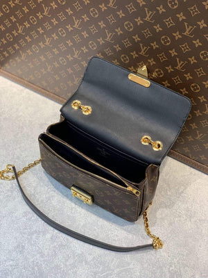 LV M46126 Louis Vuitton Marceau Monogram Handbag Black - Default Title - View 7