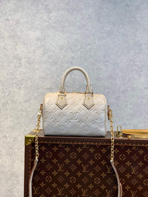 LV M46163 Louis Vuitton Speedy Bandouliere 20 Handbag Pale Beige - Default Title - View 2