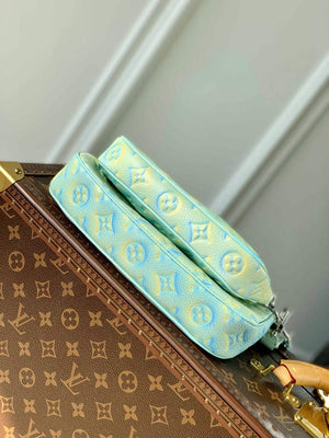 LV M46180 Louis Vuitton Multi Pochette Accessoires Vert d'eau Green - Default Title - View 4