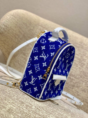 LV M46207 Louis Vuitton palm springs mini Bag Blue - Default Title - View 2