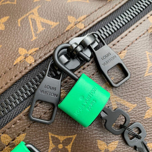 LV M46259 Louis Vuitton Keepall Bandouliere 50 Bag Minty Green - Default Title - View 6