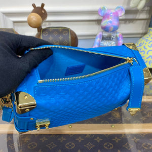 LV M46358 Louis Vuitton Side Trunk PM Bag Blue - Default Title - View 9