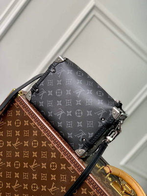 LV M46358 Louis Vuitton Side Trunk PM Handbag Black - Default Title - View 2