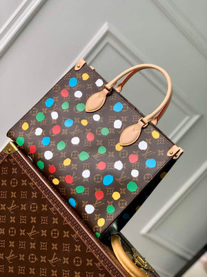 LV M46379 Louis Vuitton LV x YK Onthego MM Bag - Default Title - View 1