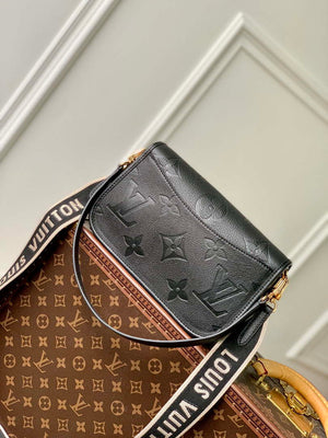 LV M46386 Louis Vuitton Diane Monogram Empreinte Leather Black - Default Title - View 2