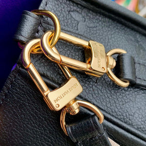 LV M46386 Louis Vuitton Diane Monogram Empreinte Leather Black - Default Title - View 6