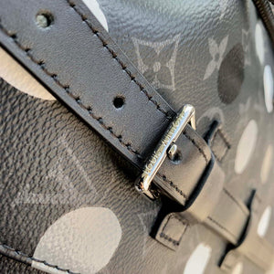 LV M46403 Louis Vuitton LV x YK Christopher MM Backpack Monogram eclipse Black and Silver - Default Title - View 5