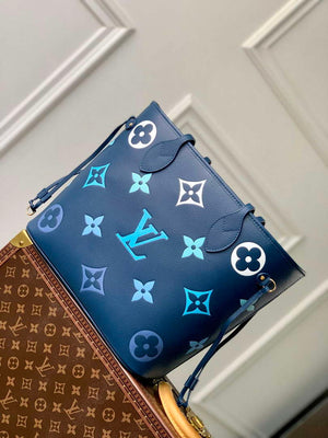 LV M46514 Louis Vuitton Neverfull MM Bag Gradient Blue - Default Title - View 2