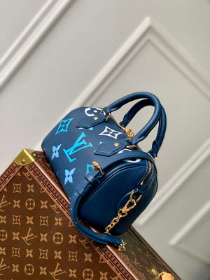LV M46517 Louis Vuitton Speedy Bandouliere 20 Gradient Blue - Default Title - View 3