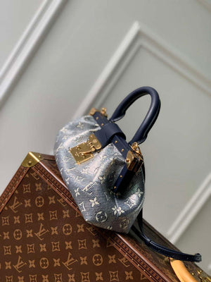 LV M46544 Louis Vuitton Monogram Clutch Bag Blue - Default Title - View 3