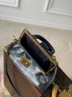 LV M46544 Louis Vuitton Monogram Clutch Bag Blue - Default Title - View 8