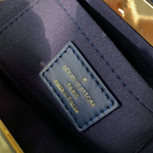 LV M46544 Louis Vuitton Monogram Clutch Bag Blue - Default Title - View 9