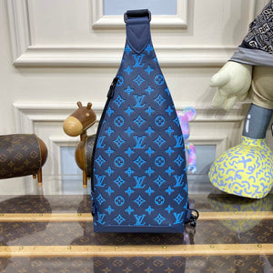 LV M46562 Louis Vuitton Duo Slingbag Navy River Blue - Default Title - View 2