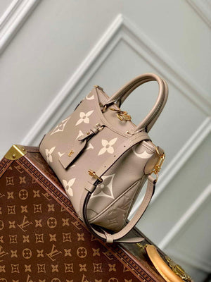 LV M46585 Louis Vuitton Trianon PM Tote Bag Cr¨¨me Beige - Default Title - View 2